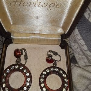 Vintage clip on earrings